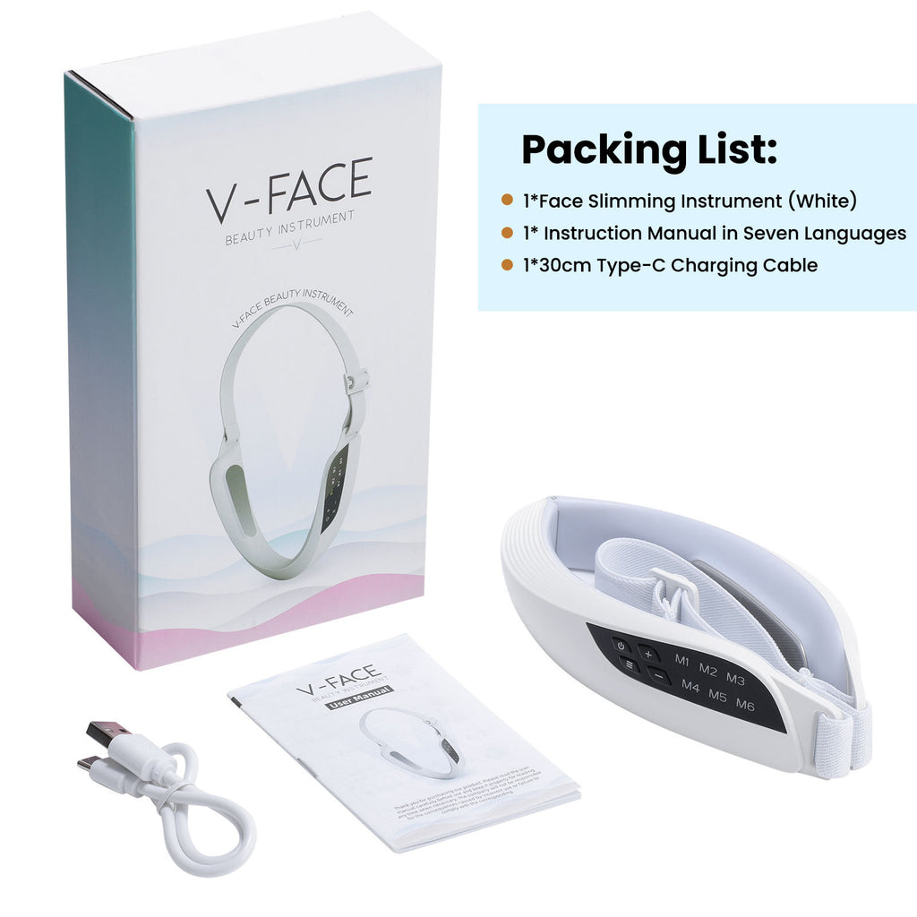 6-Mode 8-speed Micro-current EMS Face Slimming Device V-type