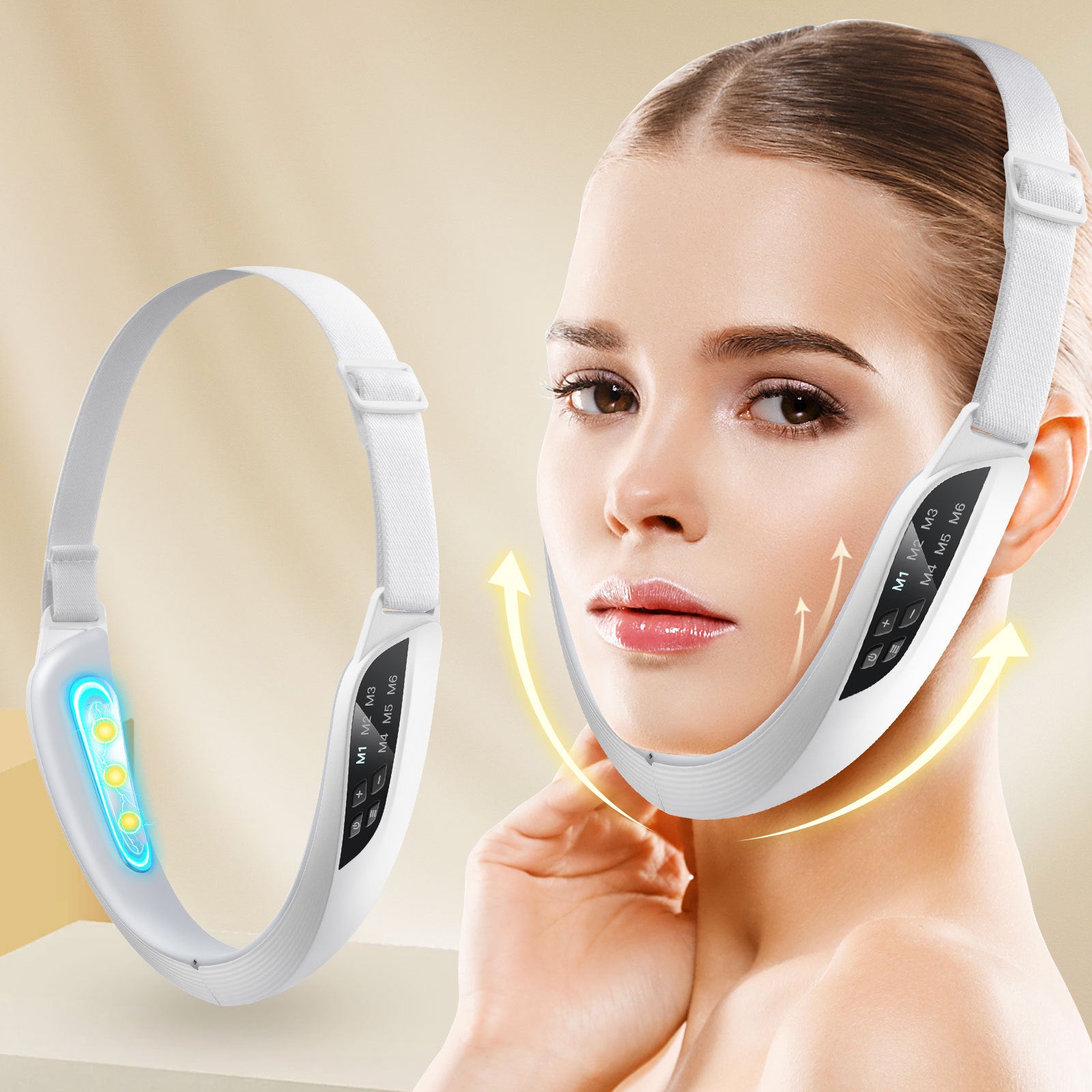 6-Mode 8-speed Micro-current EMS Face Slimming Device V-type