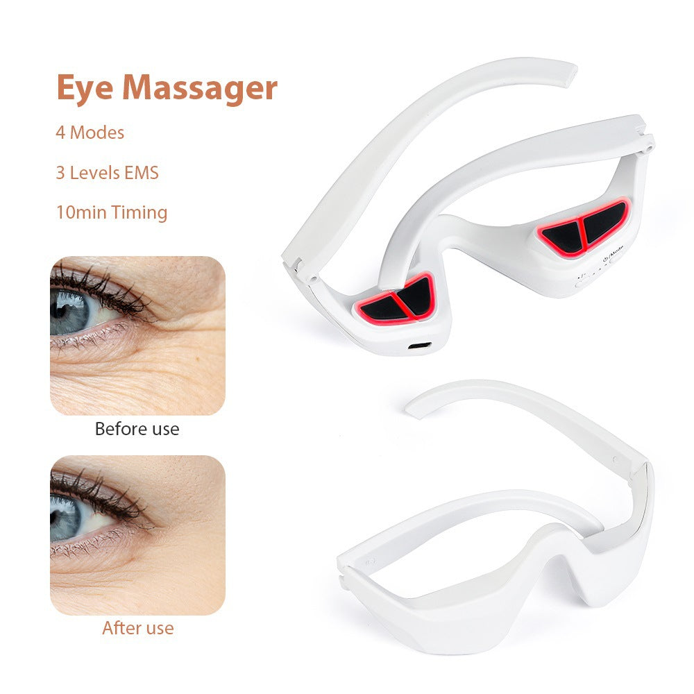 Eye Massager Relieves Eye Fatigue Eyes Massage Glasses Eye Fatigue Relief Massager Under-Eye Glasses Massager